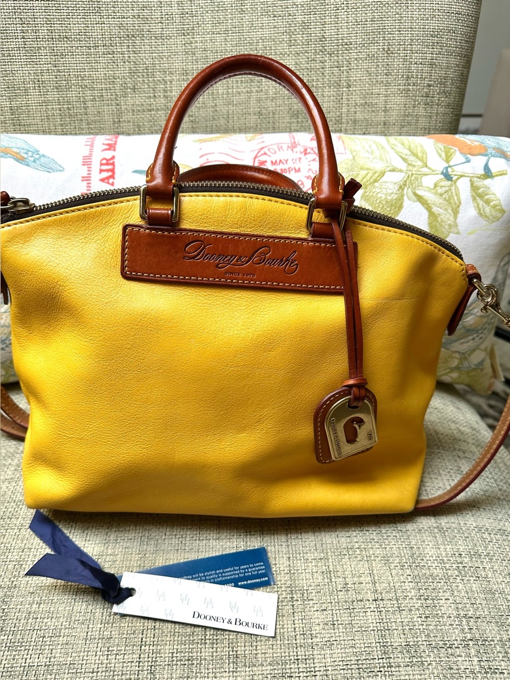 Classic Dooney and Bourke Vacchetta Leather Satchel